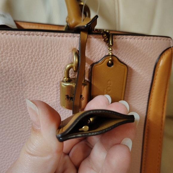 Coach Pink and Tan Satchel - Picture 12 of 13
